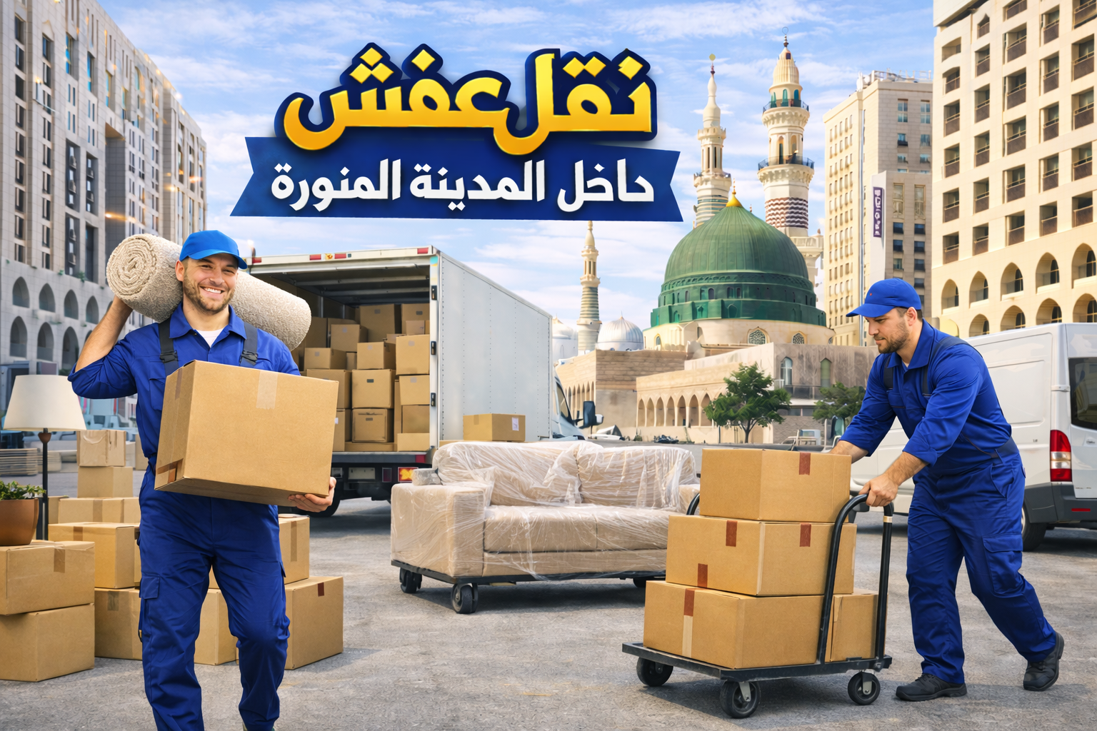 نقل عفش داخل المدينة المنورة