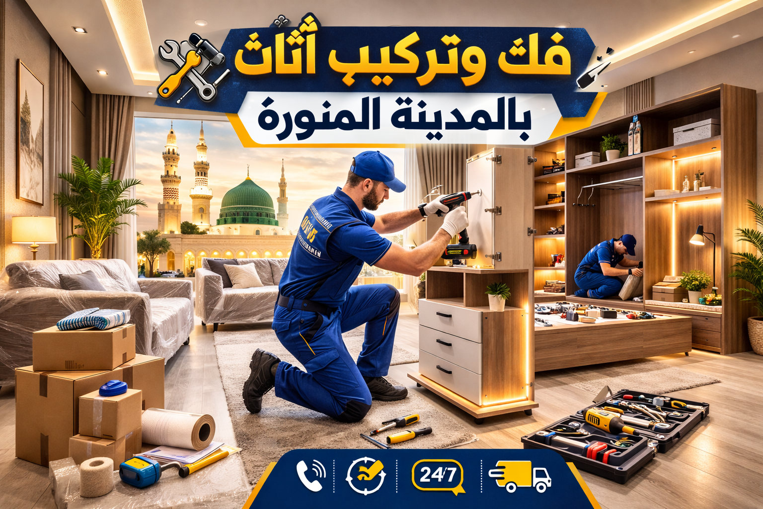 شركة فك وتركيب أثاث بالمدينة المنورة