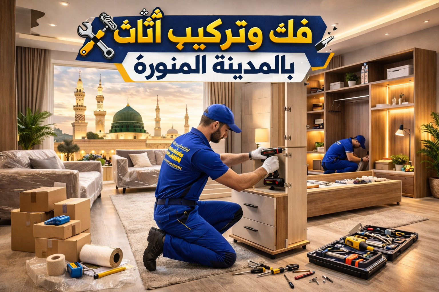 أفضل شركة فك وتركيب أثاث داخل المدينة المنورة