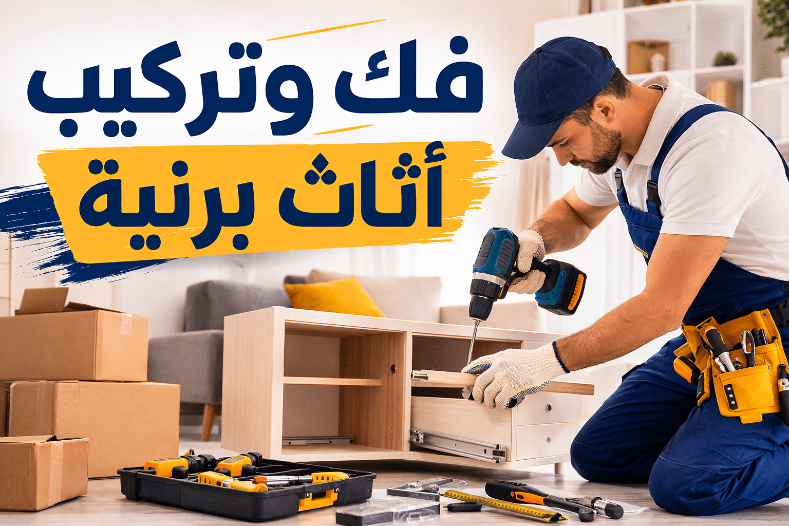 فك وتركيب أثاث برنية