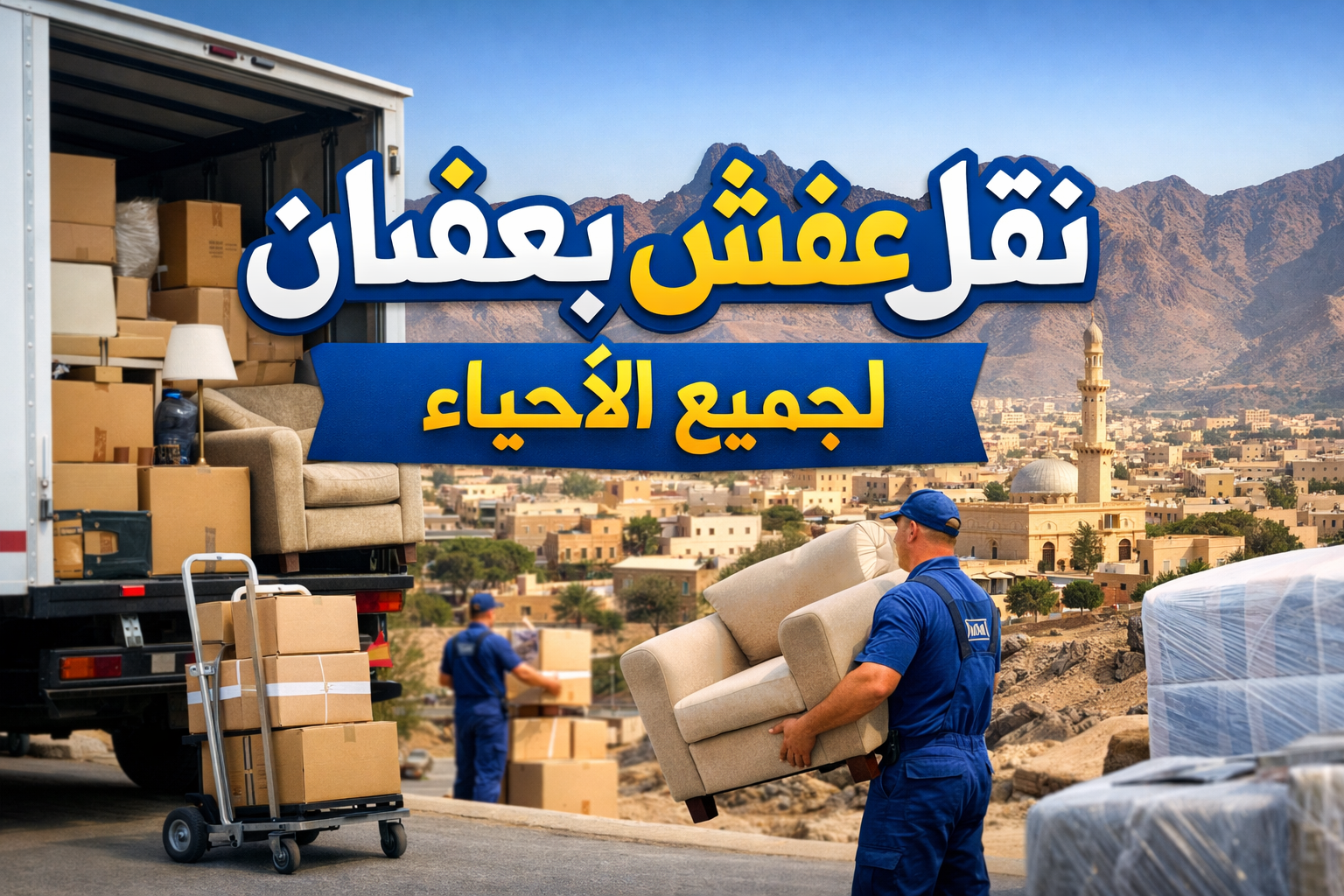 نقل عفش بعسفان لجميع الأحياء