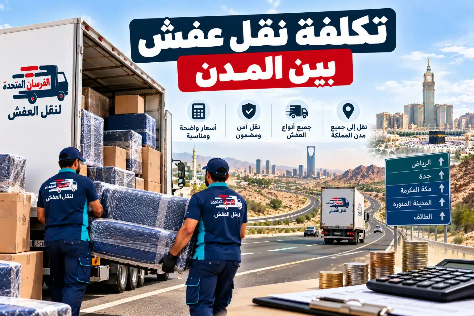 الفرسان المتحدة للنقل و التخزين بمكة - دليل تكلفة نقل عفش بين المدن تكلفة نقل عفش بين مدن السعودية